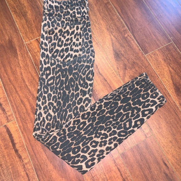 Zara Cheetah Print Jeans - Picture 4 of 4